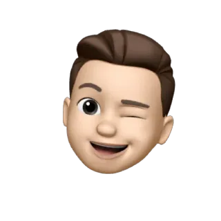 😉 emoji, avatar, wink, head, cartoon telegram sticker