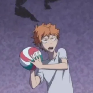 ☀️ Hinata Shoyo Haikyuu!! anime, volleyball, sports, haikyuu, hinata shoyo telegram sticker
