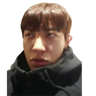 😬 asiatique, homme, personne, sweat à capuche, expression, yeux whatsapp sticker