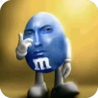 🫥 Eminem M&M M&Ms whatsapp sticker