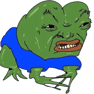 🐸 Pepe pepe the frog, meme, internet meme, frog, cartoon, digital art telegram sticker