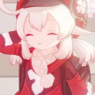 💗 Klee Genshin Impact 可莉, 原神, 游戏, 动漫人物, 可爱, 精灵, 红色 telegram sticker