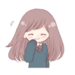 ✨ Chibi, Carino, Ragazza, Anime, Kawaii, Adesivo telegram sticker
