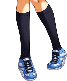 👙 anime, legs, shoes, socks whatsapp sticker