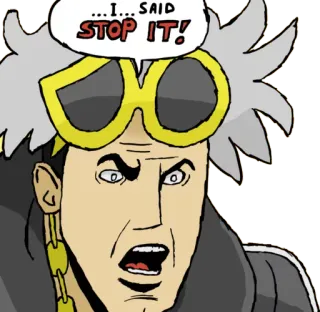 😠 Cyrus Pokemon ...I... SAID STOP IT! Cyrus, Pokémon, Equipe Galáctica, Bravo, Pare, Meme telegram sticker