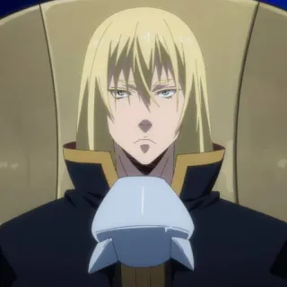 👿 Luminous Valentine That Time I Got Reincarnated as a Slime Anime, Personnage, Luminous Valentine, Blond, Vampire, Isekai telegram sticker