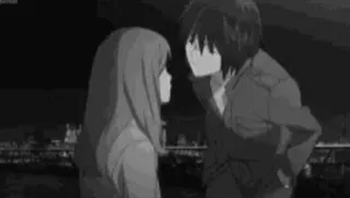 💋 Anime, Couple, Romantique, Amour, Baiser, Romance telegram sticker