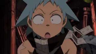 😳 Black Star Soul Eater Anime, Kartun, Wajah terkejut, Bintang hitam, Soul Eater whatsapp sticker