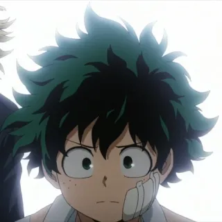 🥺 Izuku Midoriya My Hero Academia Anime, Junge, Grüne Haare, Anime Charakter, My Hero Academia, Izuku Midoriya whatsapp sticker