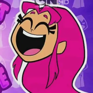 😄 Starfire Teen Titans Go! cartone animato, Teen Titans, Starfire, sorridente, felice telegram sticker