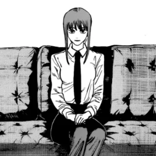 😊 Makima Chainsaw Man anime, manga, chainsaw man, makima, girl, character telegram sticker