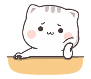 🎗 Katze, süß, traurig, Tier, Aufkleber whatsapp sticker