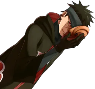 😏 Obito Uchiha Naruto anime, manga, obito, uchiha, naruto, akatsuki, masked man, villain telegram sticker