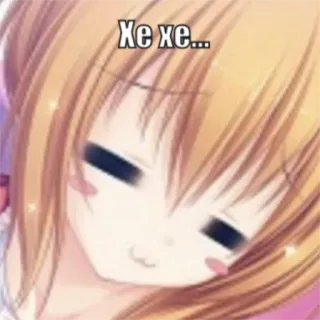 😅 Xe xe... Anime, Fille, Sourire narquois, Mignon, Manga telegram sticker
