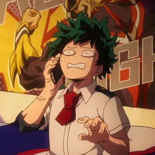 🥦 Izuku Midoriya My Hero Academia anime, cartoon, hero, manga, character, deku, my hero academia, izuku midoriya telegram sticker