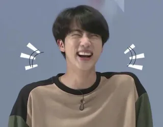😂 Jin kpop, jin, bts, smile, singer, celebrity, happy telegram sticker