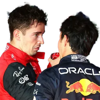 🤨 Formule 1, F1, course automobile, sport automobile, Charles Leclerc, Sergio Pérez whatsapp sticker