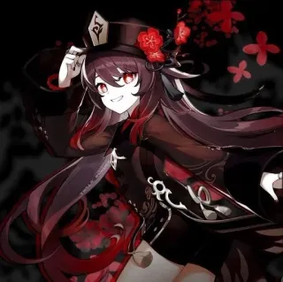 🌟 Hu Tao Genshin Impact Anime, Mädchen, Süß, Genshin Impact, Hu Tao telegram sticker