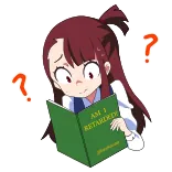 🤓 AM I RETARDED? anime, book, question, offensive, text whatsapp sticker