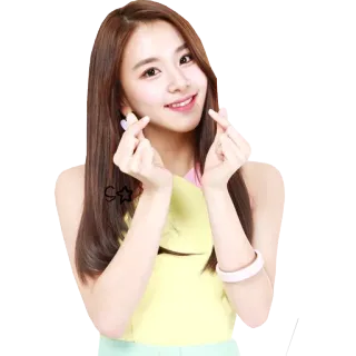 ❤️ kpop, cewek, hati, imut, orang, senyum, asia whatsapp sticker