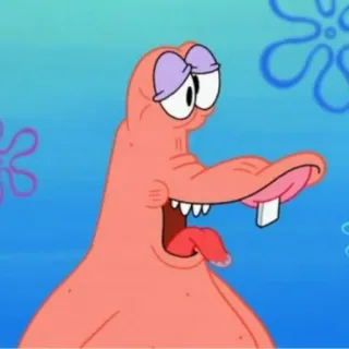 🧽 Patrick Star Spongebob Squarepants Dessin animé, Drôle, Idiot, Bob l'éponge, Patrick, Étoile de mer whatsapp sticker