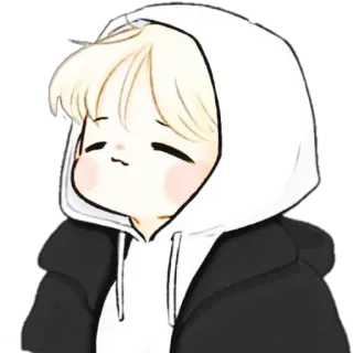🐙 Chibi, Lucu, Kartun, Hoodie, Kawaii, Stiker telegram sticker
