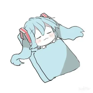 😴 Hatsune Miku Vocaloid telegram sticker
