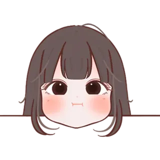 ☺ Anime, Mädchen, Cartoon, Niedlich, Manga, Kawaii telegram sticker
