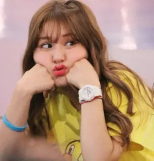 🍧 人物, 女性, ポートレート, 韓国, アジア, 有名人, 歌手, somi telegram sticker