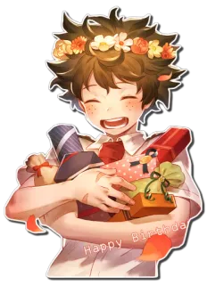 ☺️ Happy Birthday 誕生日, ギフト, お祝い, 花, あいさつ telegram sticker