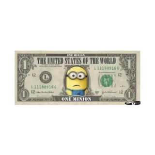 💵 Minion ONE MINION
THE UNITED STATES OF THE WORLD
L111809160
12
D
L111809160
112
ONE MINION
12 Minion, Dollar, Argent, Devise, Dessin animé, États-Unis du monde, Un minion telegram sticker