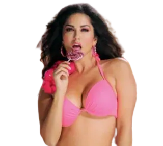 🍭 Frau, Bikini, Lutscher, Model whatsapp sticker