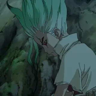 🔬 Senku Ishigami Dr. Stone Аниме, Наука, Изобретатель, Ученый, Каменный век whatsapp sticker