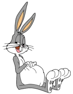 🍗 Bugs Bunny dibujos animados, conejo, conejito, Looney Tunes telegram sticker