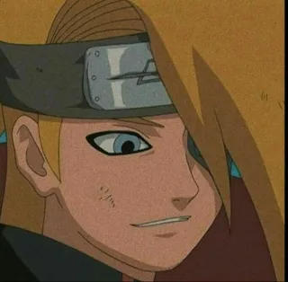 😀 Deidara Naruto Аниме, Дейдара, Наруто, Ниндзя, Акацуки telegram sticker