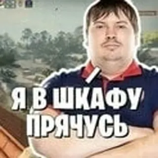 🙈 Я В ШКАФУ ПРЯЧУСЬ whatsapp sticker