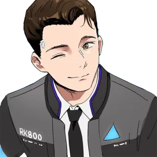 Detroit: Become Human (Connor) @Nekosticker telegram stickers