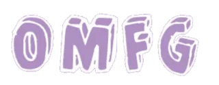 😳 OMFG expression, slang, internet slang, exclamation telegram sticker