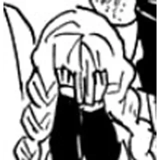 🙈 dedo corazón, gesto ofensivo, anime, manga, grosero, molesto telegram sticker