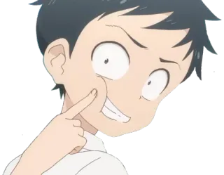 😦 anime, desenho animado, rosto, expressão telegram sticker