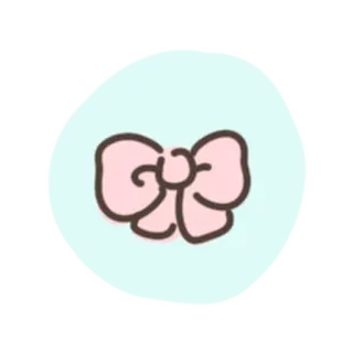 💓 Schleife, rosa, süß, Band, pastell, Deko whatsapp sticker