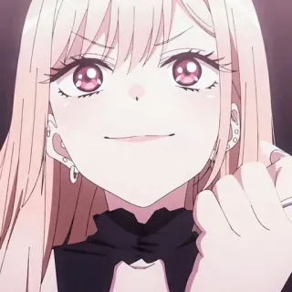 ❤️ Marin Kitagawa My Dress-Up Darling Anime, Fille, Mignon, Cheveux roses, Fille anime, Marin Kitagawa, My Dress-Up Darling whatsapp sticker