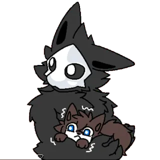 🖤 Furry, Anthro, Desenho animado, Criatura, Monstro telegram sticker