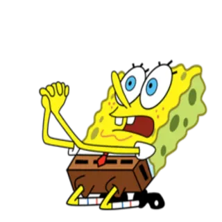 😔 Spongebob spongebob, hoạt hình, hài hước, nhân vật telegram sticker