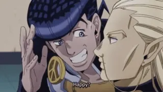 😃 Josuke Higashikata JoJo's Bizarre Adventure: Diamond is Unbreakable Happy? anime, manga, jojo, diamond, higashikata, peace telegram sticker