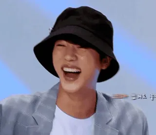 😂 크크류 흫 personne, rire, chapeau, portrait, sourire telegram sticker