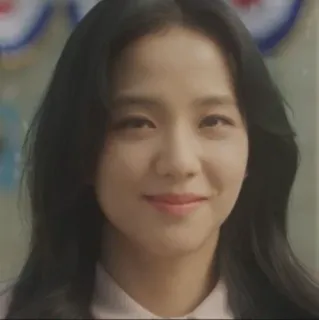 💗 Jisoo корейский, айдол, певица, актриса, лицо, женщина, черные волосы whatsapp sticker