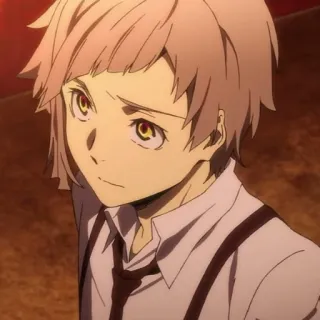 🍥 Atsushi Nakajima Bungou Stray Dogs Anime, Bungou Stray Dogs, Atsushi Nakajima, Personnage, Manga whatsapp sticker
