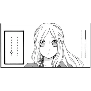 😶 ? Manga, Anime, BD, Question, Confus, Fille telegram sticker