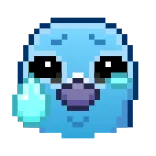 Pixel Pigeon Emoji telegram emojis 😢